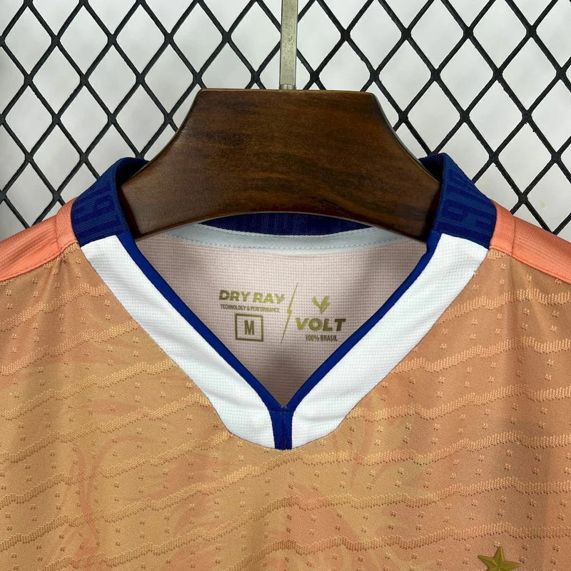 Camisa Fortaleza 2025/26 Goleiro - Torcedor Masculina - Laranja
