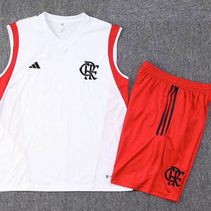Conjunto Regata Branco  - Flamengo