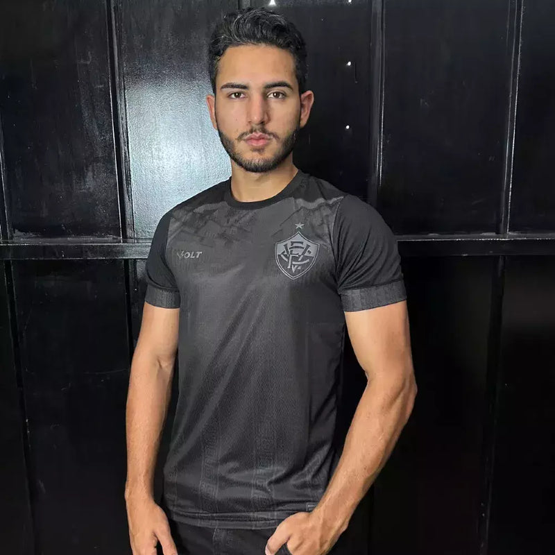 Camisa Vitória 2024/25 Consciência Negra - Torcedor Masculina - Preta