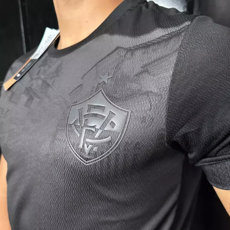 Camisa Vitória 2024/25 Consciência Negra - Torcedor Masculina - Preta