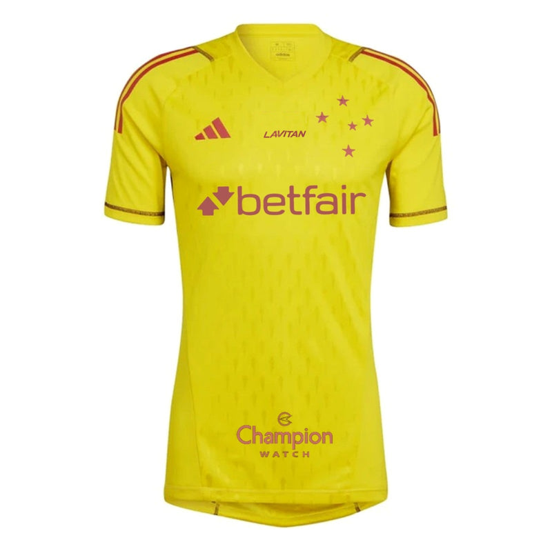 Camisa Cruzeiro 24/25 Goleiro - Amarelo - Versão Torcedor